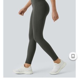 Dark Green High-Waisted Leggings